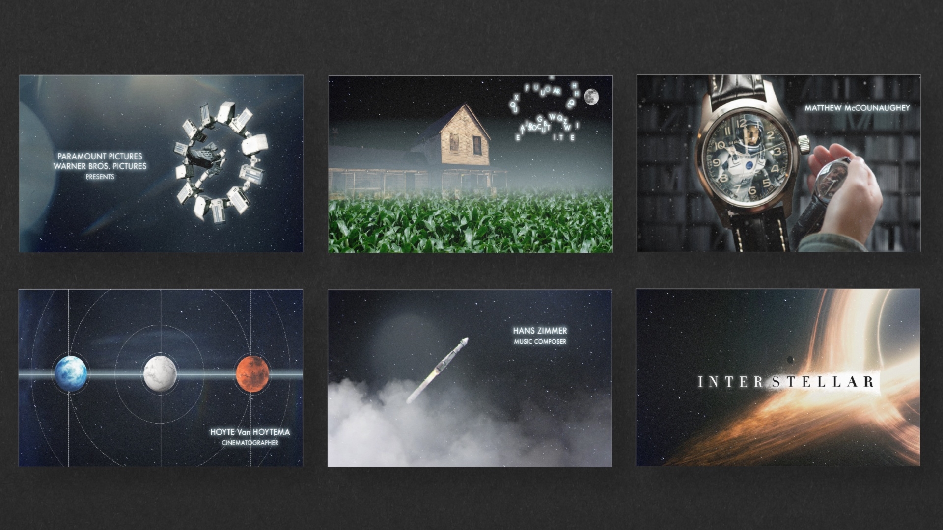 INTERSTELLAR TITLE SEQUENCE Detail Image